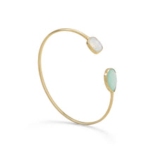 Load image into Gallery viewer, Ailil Moonstone and Chalcedony Cuff