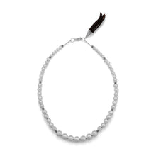 Load image into Gallery viewer, Rhysa Suede and Silver Bead Necklace