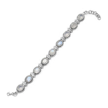 Load image into Gallery viewer, 8&quot; Rainbow Moonstone Bracelet
