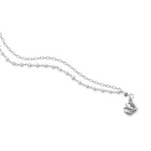Load image into Gallery viewer, Double Strand Bracelet with Cultured Freshwater Pearls and Bird Charm

