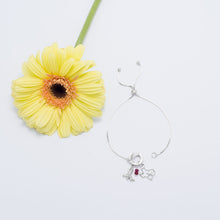 Load image into Gallery viewer, Corundum Rondell Charm - July Birthstone
