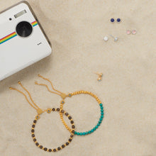 Load image into Gallery viewer, Set of 3 Synthetic White Opal, Lapis, and Rose Quartz Button Studs
