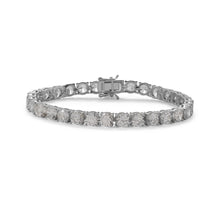 Load image into Gallery viewer, 7.5&quot; Rhodium Plated 6mm CZ Tennis Bracelet
