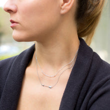 Load image into Gallery viewer, Faceted Clear Quartz Bead Necklace - April Birthstone
