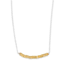 Load image into Gallery viewer, Faceted Citrine Bead Necklace - November Birthstone

