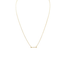 Load image into Gallery viewer, 16&quot; + 2&quot; 14 Karat Gold Plated Arrow Design Necklace
