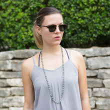 Load image into Gallery viewer, 38&quot; Endless Knotted Labradorite Necklace
