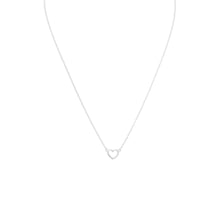 Load image into Gallery viewer, Matte Cut Out Heart Necklace
