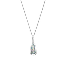 Load image into Gallery viewer, Oxidized Textured Ancient Roman Glass Necklace
