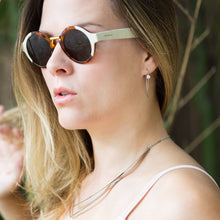 Load image into Gallery viewer, Rhodium Plated Thin Wire with Bezel CZ Earrings
