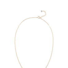 Load image into Gallery viewer, 14/20 Gold Filled Labradorite Ellipse and CZ Edge Slide Necklace

