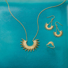 Load image into Gallery viewer, Sol Sunburst Gold Earrings
