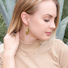 Load image into Gallery viewer, Two Strand 14 Karat Gold Plated Tourmaline Necklace
