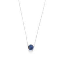Load image into Gallery viewer, 16&quot; + 2&quot; Floating Lapis Bead Necklace
