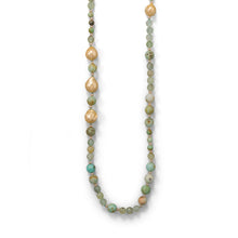Load image into Gallery viewer, Prehnite Gold Filled Necklace
