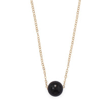 Load image into Gallery viewer, 16&quot; + 2&quot; Gold Filled Black Onyx Necklace

