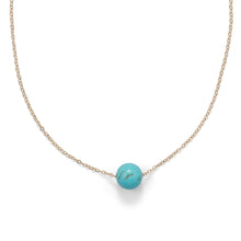 Load image into Gallery viewer, 16&quot; + 2&quot; Gold Filled Magnesite Necklace
