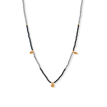 Load image into Gallery viewer, 15&quot; + 2&quot; Citrine, Black Spinel and Labradorite Necklace
