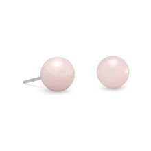 Load image into Gallery viewer, Rose Quartz Stud Earrings
