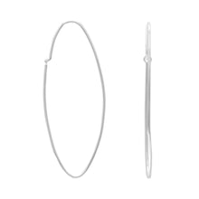 Load image into Gallery viewer, Thin Oval Wire Hoops
