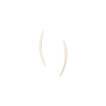 Load image into Gallery viewer, 14K Gold Plated Crescent Post Earrings
