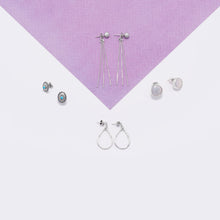 Load image into Gallery viewer, Oxidized Turquoise Concho Stud Earrings
