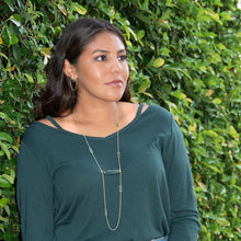 Load image into Gallery viewer, Flora Gold Chain Post Earrings

