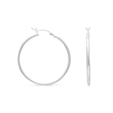 Load image into Gallery viewer, 2mm x 35mm Hoop Earrings with Click
