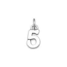 Load image into Gallery viewer, Oxidized &quot;5&quot; Charm
