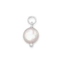 Load image into Gallery viewer, Cultured Freshwater Coin Pearl Charm - June Birthstone
