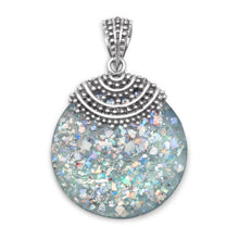 Load image into Gallery viewer, Roman Glass Beaded Top Pendant
