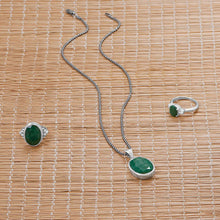 Load image into Gallery viewer, Oval Faceted Beryl Pendant
