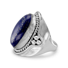 Load image into Gallery viewer, Oxidized Lapis Ring
