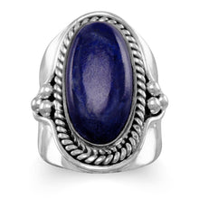 Load image into Gallery viewer, Oxidized Lapis Ring
