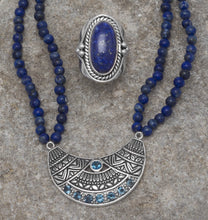 Load image into Gallery viewer, Oxidized Lapis Ring
