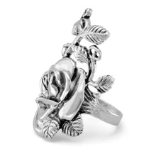 Load image into Gallery viewer, Oxidized Rose Ring
