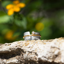 Load image into Gallery viewer, Two Tone Art Deco CZ Ring
