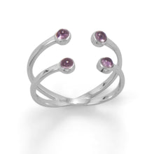 Load image into Gallery viewer, Rusalka Amethyst Split Ring
