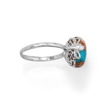 Load image into Gallery viewer, Spiny Oyster and Turquoise Ring
