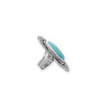 Load image into Gallery viewer, Admired Adornments! Native American Campitos Turquoise Ring
