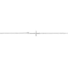 Load image into Gallery viewer, 9&quot; + 1&quot; Sideways Cross Anklet

