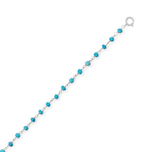 Load image into Gallery viewer, Blue Sea! Turquoise Anklet

