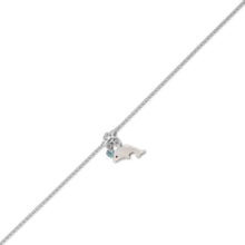 Load image into Gallery viewer, 9.5&quot;+1&quot; Dolphin and Crystal Anklet
