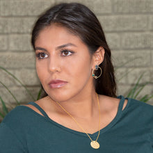 Load image into Gallery viewer, 14 Karat Gold Plated Brass Multi Stone Fashion Earrings
