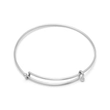 Load image into Gallery viewer, Silver Tone Expandable Wire Fashion Bangle
