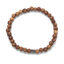 Load image into Gallery viewer, Palmwood Bead Fashion Stretch Bracelet
