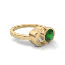 Load image into Gallery viewer, The Zora Luna Signature Yellow Gold Ring
