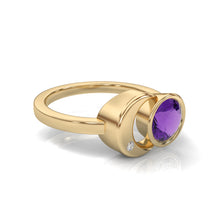 Load image into Gallery viewer, The Zora Luna Signature Yellow Gold Ring
