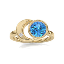 Load image into Gallery viewer, The Zora Luna Signature Yellow Gold Ring
