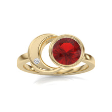 Load image into Gallery viewer, The Zora Luna Signature Yellow Gold Ring
